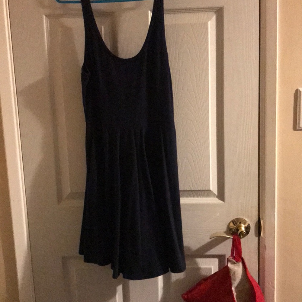 Navy Blue Skater Dress